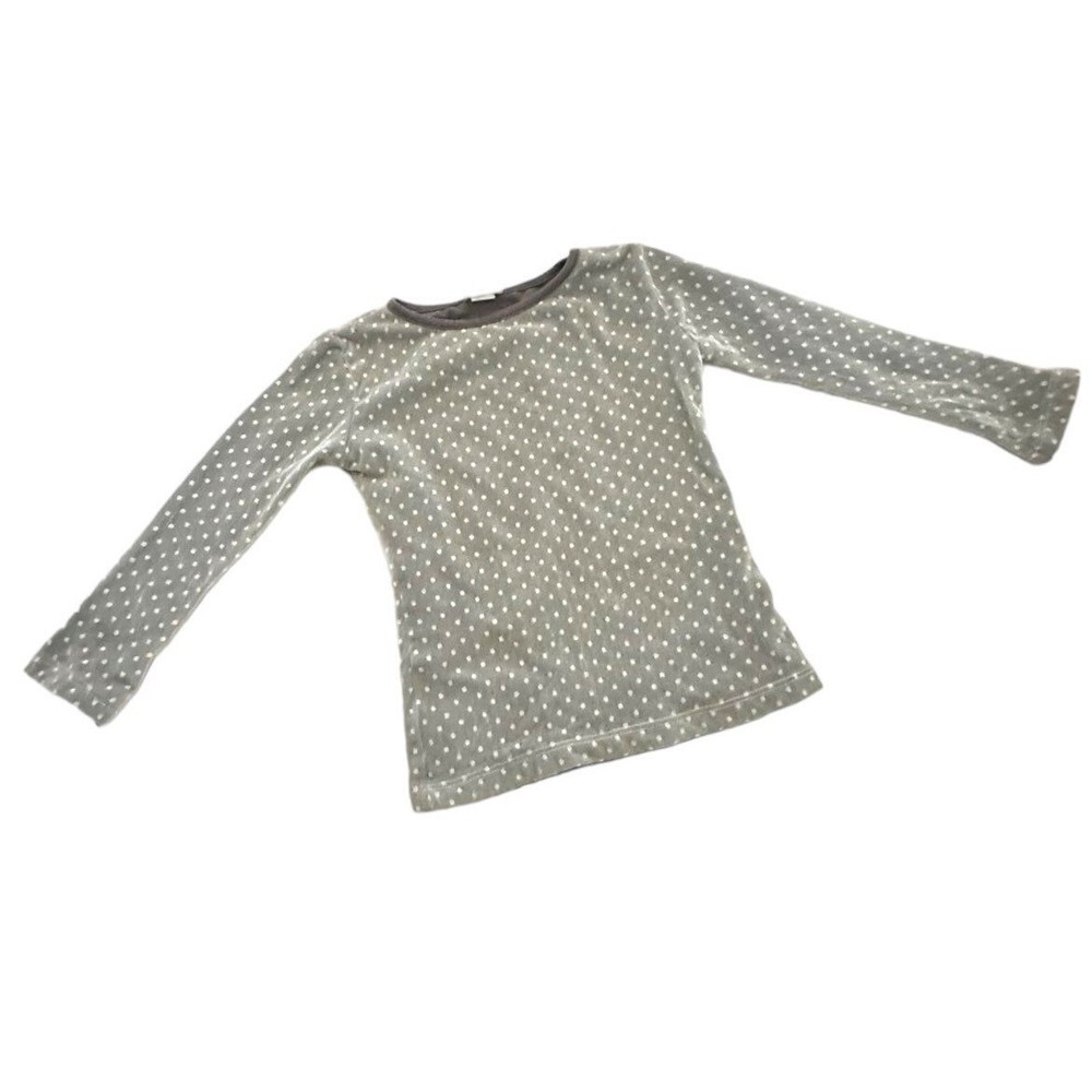 Persnickety Gray Dot‎ Mesh Top size 4